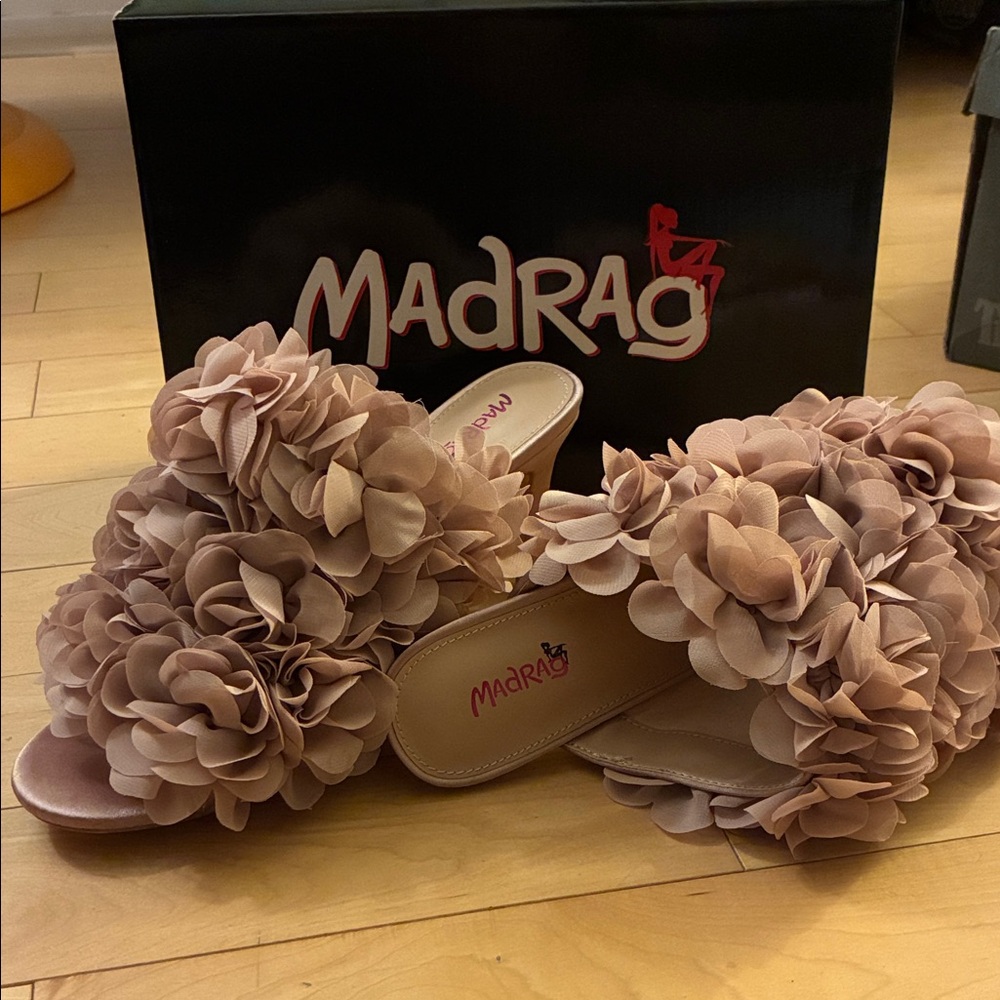 MadRag Women's Floral Blush Mules - Picture 2 of 7